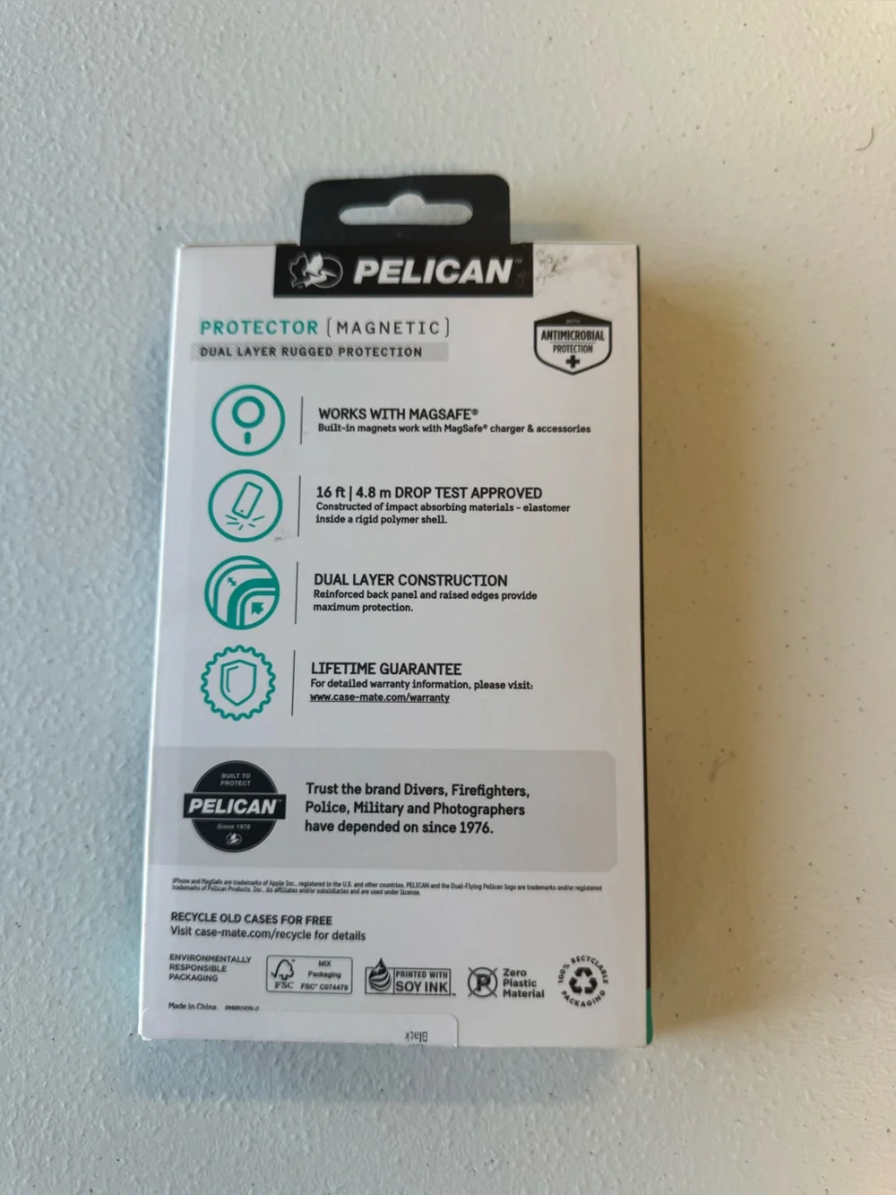 Pelican Magnetic Protector Case for iPhone 15 Pro — Black